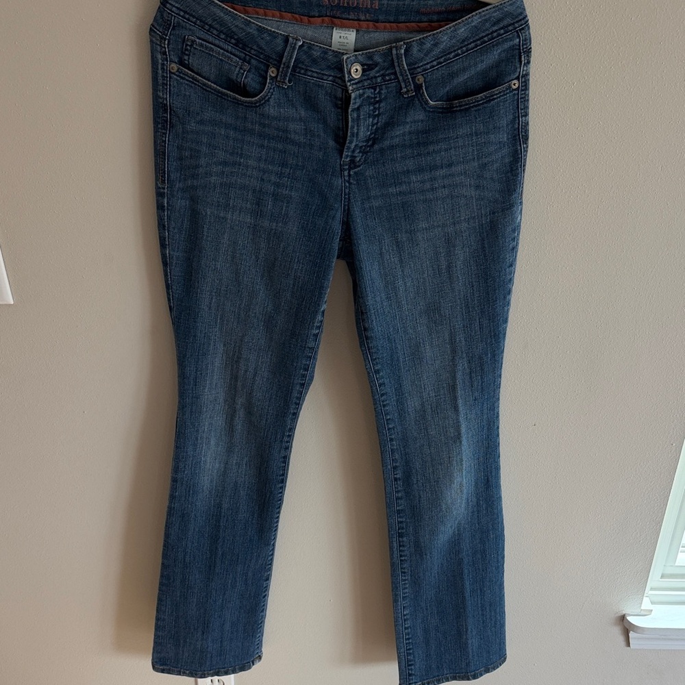 Sonoma Modern Demi Bootcut Classic Women's Blue Jeans Size 8Tall